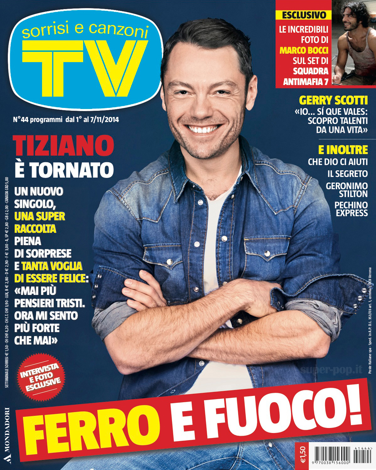 Family Day - Pagina 3 Tiziano-Ferro-TV-Sorrisi-E-Canzoni-n°44-01.11.2014